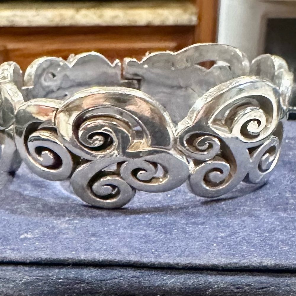 Brighton Contempo Silver Swirl Bracelet
